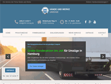 Tablet Screenshot of hw-umzug.de